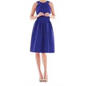 ALFRED SUNG NWT Dessy Collection Royal Blue Cocktail Dress SZ 10